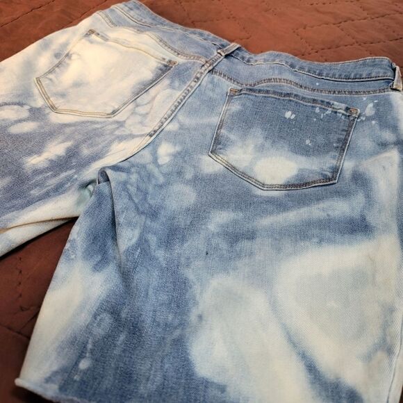 BadSeed Vintage custom reverse tie dye woman's shorts - size 14 - Picture 8 of 9